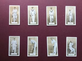 Cricketers Issued 1934 By Carreras Set 30