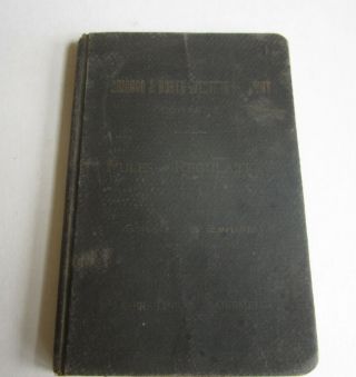 Old 1902 - Chicago & North - Western Railway - Rules Operating Dept.  - Rule Book