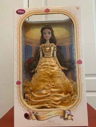 Disney Princess Belle Limited Edition Doll 17 " 1 Of 5000 Beauty Beast Nib Rare