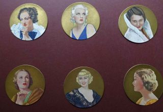 Beauties Of The Cinema (circular Matt) Issued 1939 By Rothmans Set L24