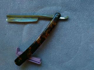 Straight Razor The J R Torrey Us Worcester Mass 5/8 Etched Our Beauty