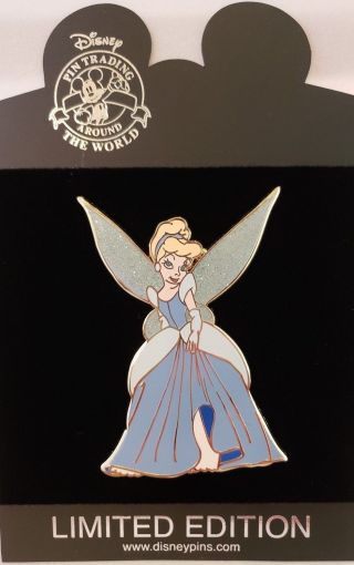 Disney Pin 73667 Disney Store Jumbo Tinker Bell as Cinderella LE 200 NOC 5