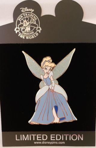 Disney Pin 73667 Disney Store Jumbo Tinker Bell as Cinderella LE 200 NOC 6