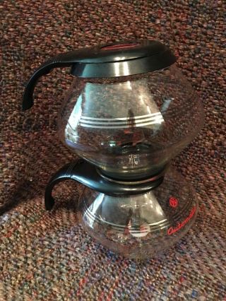General Electric Automatic Glass Coffee Maker Vacuum Pyrex Pot w Heat Coil 6