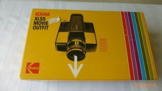 Vintage Kodak Xl 55 Movie Camera Outfit Box Instructions Type G 160 Film