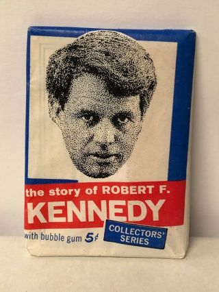 1968 Robert F.  Kennedy Philadelphia Gum Wax Pack