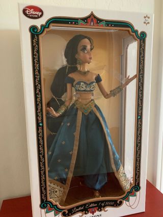 Disney Store Princess Jasmine 17 " Limited Edition Le 5000 Doll Aladdin 2015 Nib