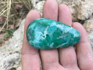 151.  40 ct Cabochon Eilat Stone King Solomon Israel Gemstone Semi - precious 6