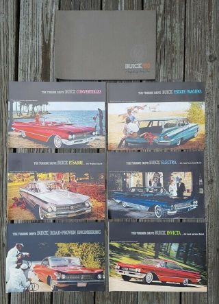 1960 Buick Car Sales Brochures Portfolio Le Sabre Invicta Electra W/envelope
