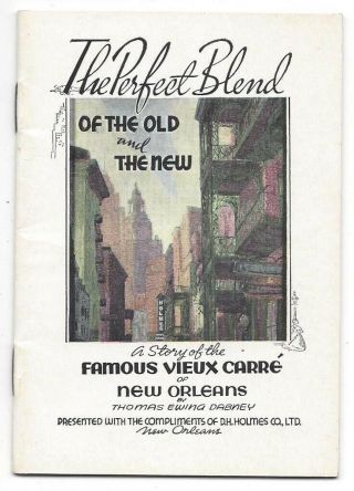 1952 Orleans Travel Guide Vieux Carr D.  H.  Holmes Chef Suggestions Castleden