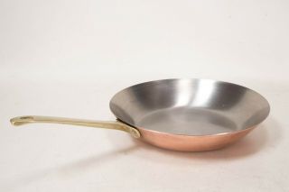 Paul Revere Ware 1801 Usa Vintage Solid Copper 10 1/2 Inch Open Skillet Pan