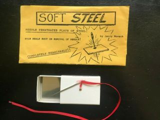 Soft Steel By Jerry Novack - Rare Vintage Magic Trick - Needle Through Steel
