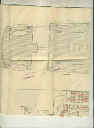 29 1/2 x 20 INCHES LAYOUT SECOND CABIN PLAN S S 