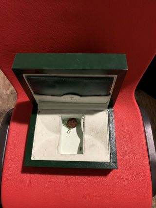 Vintage Rolex Empty Green Wooden Box
