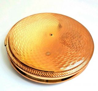 Vintage Gold & Silk Powder Compact with 18th Century Musical Scene Lid. 8