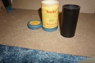 Busy Bee Amberol Phonograph Cylinder Record 295 Hey Mister Joshua In Tube