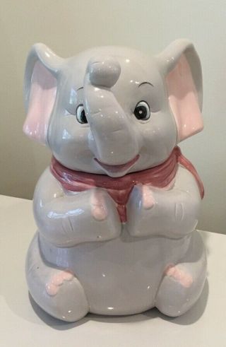 Rare 10” Baby Elephant Cookie Jar Vintage Antique 1930 