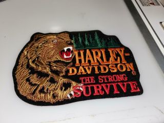 Harley Davidson Large Patch The Strong Survive
