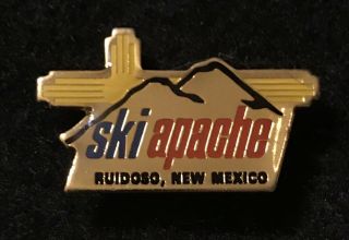 Ski Apache Skiing Pin Sierra Blanca Mexico Resort Souvenir Travel Lapel