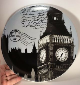 London Souvenir Plate Big Ben England Decorative Plate Brother Sister Design Vtg