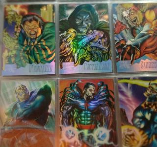 1995 Marvel Masterpieces Holoflash Incomplete Set (6 Cards)