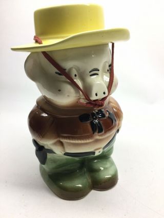 Vintage Rrpco.  Robinson Ransbottom Pig Sheriff Cookie Jar