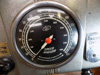 vintage stewart warner speedometer gauge calibration machine tester gas oil sign 2