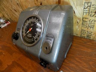vintage stewart warner speedometer gauge calibration machine tester gas oil sign 4