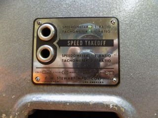 vintage stewart warner speedometer gauge calibration machine tester gas oil sign 7