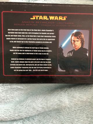 NIB Star Wars Master Replicas Anakin Skywalker Lightsaber.  45 Scale 2