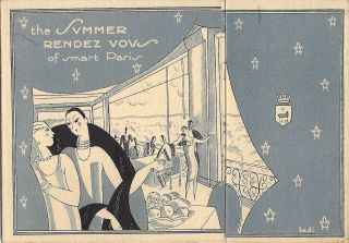 Pavillon Henri Iv Hotel Restaurant Vintage Card Pergola - Paris