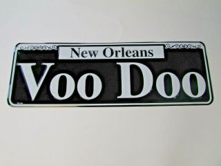 Orleans Voo Doo Metal Street Sign