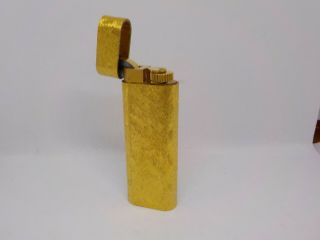 Auth CARTIER K18 Gold - Plated Oval Lighter Gold 2
