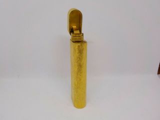 Auth CARTIER K18 Gold - Plated Oval Lighter Gold 3