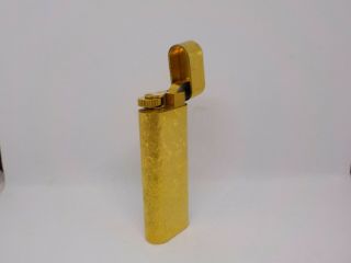 Auth CARTIER K18 Gold - Plated Oval Lighter Gold 4