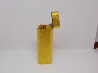 Auth CARTIER K18 Gold - Plated Oval Lighter Gold 5