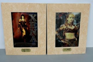 Xena Warrior Princess Chromium Prints Set Of 2 " Sepia " And " Amazon Queen " Labl03