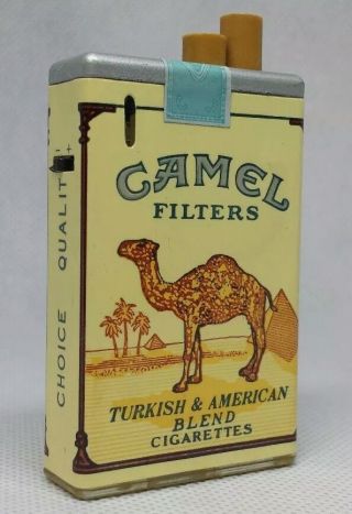Vintage Camel Filter Cigarettes Hard Pack Lighter Turkish American Tobacco Lites