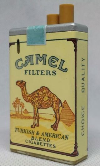 Vintage Camel Filter Cigarettes Hard Pack Lighter Turkish American Tobacco Lites 2