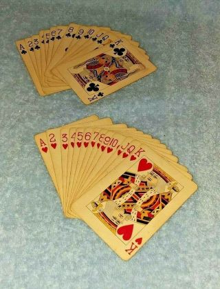 Vintage 1926 No.  500 Playing Cards Good Luck Swastika Back 11,  12,  Two 13 Spots 5