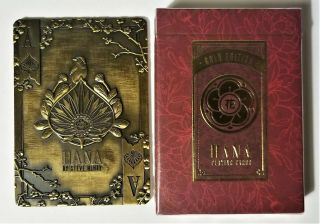 Hana Gold Edition W/metal Ace Rare Limited Playing Cards By Steve Minty Epcc