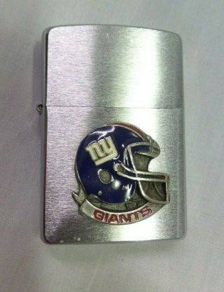 Vintage NY Giants Zippo Lighter ⭐Great Condition⭐ 3