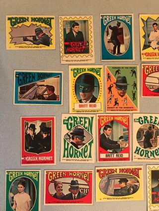 1966 Topps/Greenway Productions Green Hornet Stickers Total Of 32 (One Owner) 2
