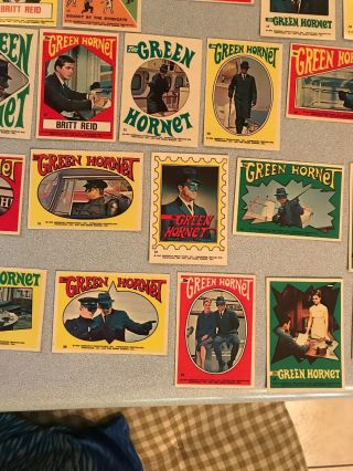 1966 Topps/Greenway Productions Green Hornet Stickers Total Of 32 (One Owner) 5