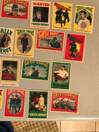 1966 Topps/Greenway Productions Green Hornet Stickers Total Of 32 (One Owner) 6