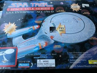 Star Trek Next Generation Uss Enterprise Ncc - 1701 - D Space Talk Series Playmates