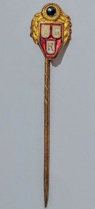 Antique German Hatpin/ Stickpin - Lauer - Pre Wwi Emameled