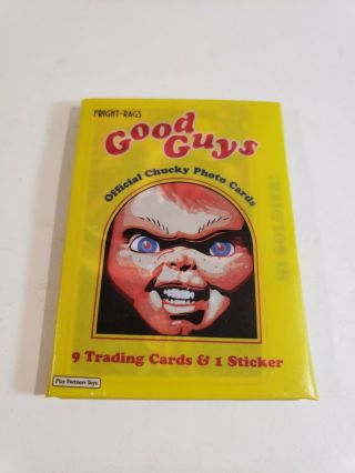 Childs Play Chucky Good Guys Trading Cards 1 Pack 9 Cards 1 Sticker