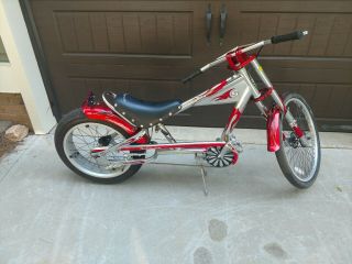 Schwinn Stingray Bike Occ Chopper Red And Chrome 20 " 1st Addition