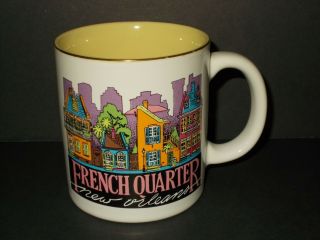 Vintage French Quarters Orleans Coffee Mug Cup Made In Japan Travel Souvenir